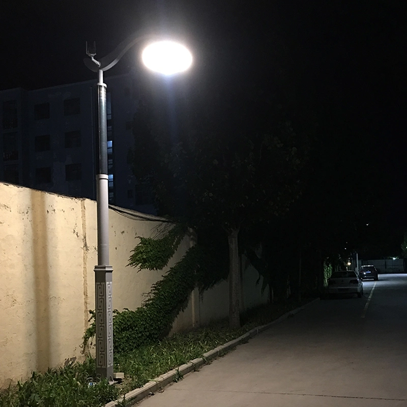 LED Custom Solar Light With Flexible Solar Panel Wrap On Pole For Courtyard