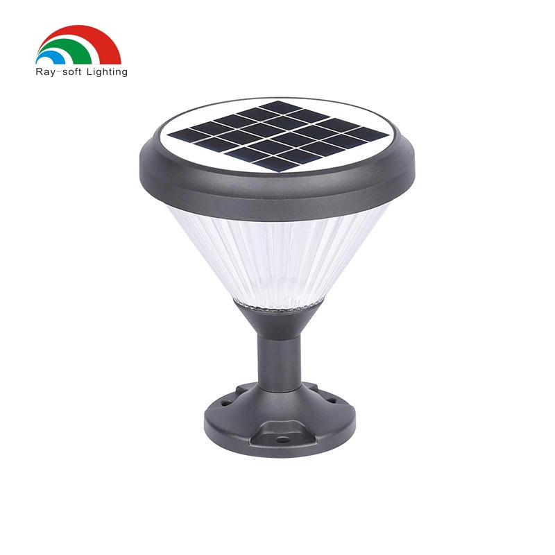 2023 High Quality IP65 Waterproof Cast Aluminum Garden Decorative Modern LED Solar Pillar Light