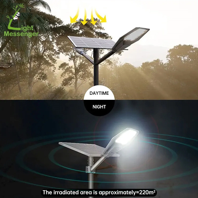 Light Messenger Light Control Time Control Outdoor Courtyard Jardin Energy Saving Street Wall Lamp Lamparas Waterproof 200W Roadway LED Street Lighting Solar