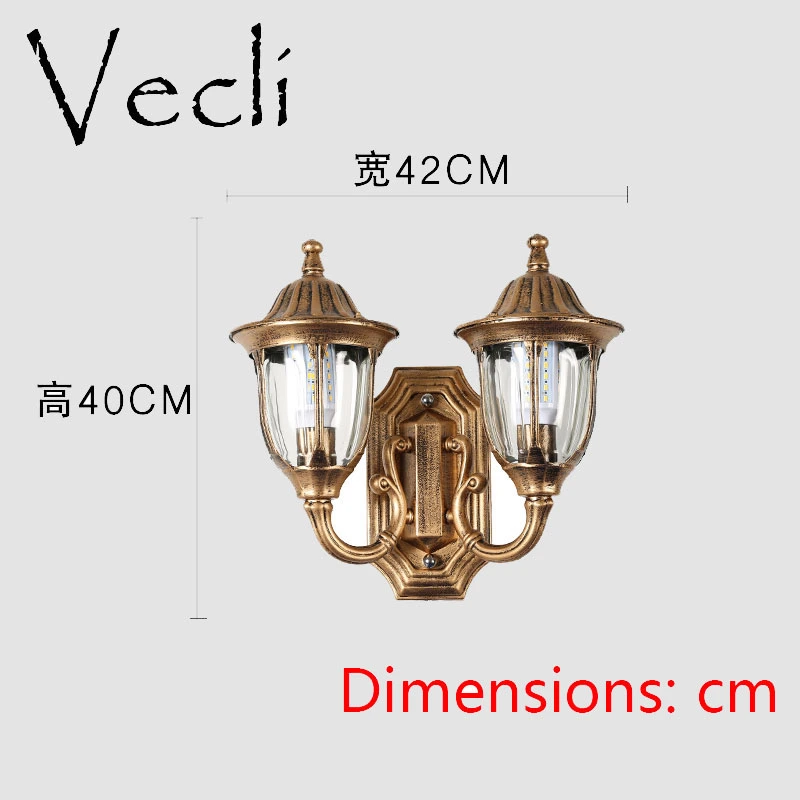 Retro Outdoor Wall Lamp European Courtyard Lighting Waterproof Landscape Outdoor Wall Lamp (WH-HR-72)