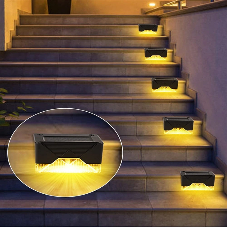 Wholesale Waterproof LED Solar Stair Lamp Garden Decoration Quality Solar Garden Fence Light Hot LED Decoration Garden Light