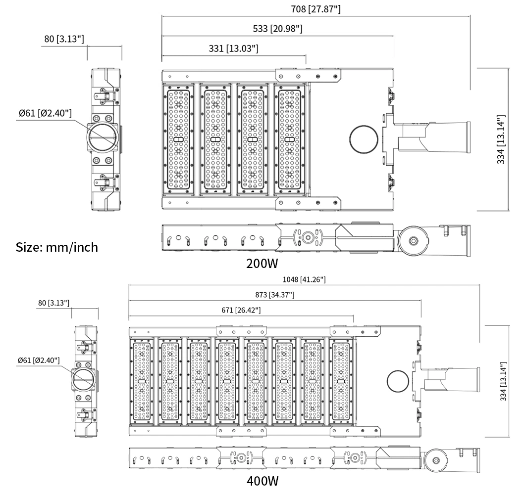 200W 300W IP67 Solar System Panel Outdoor 400W Watts Garden Lamp 100W LED Solar Street Light