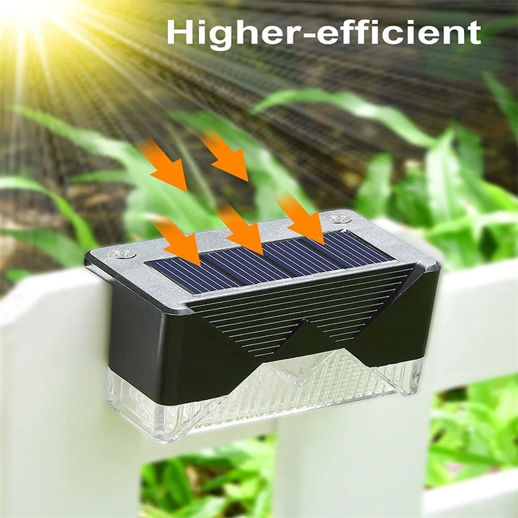 Wholesale Waterproof LED Solar Stair Lamp Garden Decoration Quality Solar Garden Fence Light Hot LED Decoration Garden Light