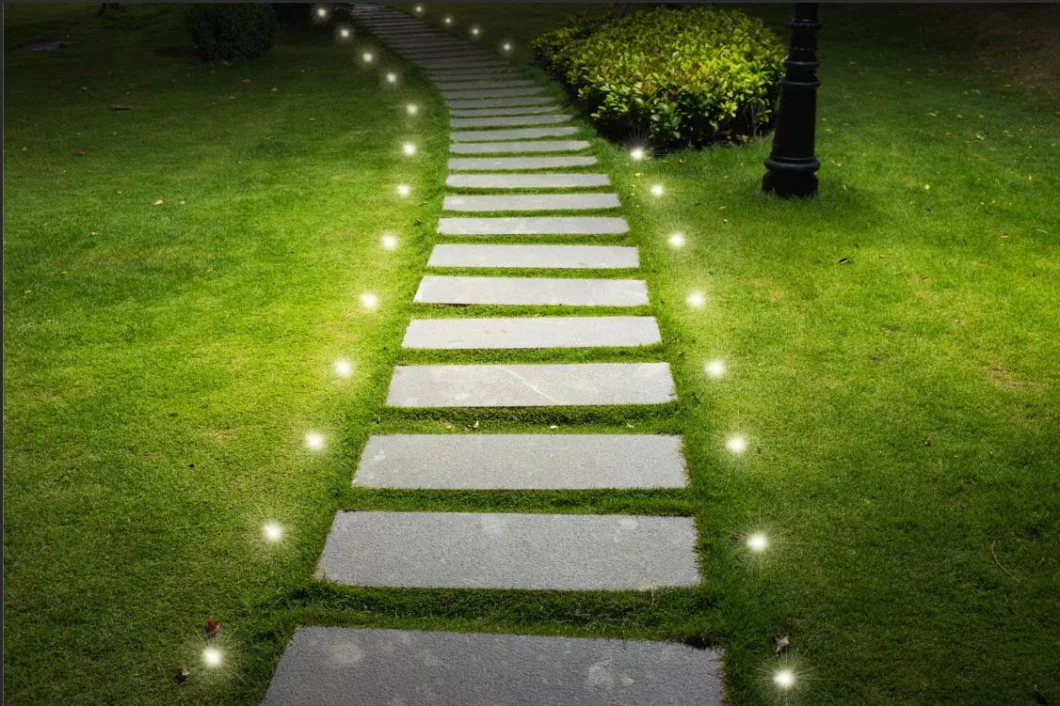 Stainledd Steel Ground Buried 1W 2W 3W DC 12-24V IP67 Waterproof Dustproof LED Underground Lamp for Outdoor Courtyard Landscape Garden Patio Pathway