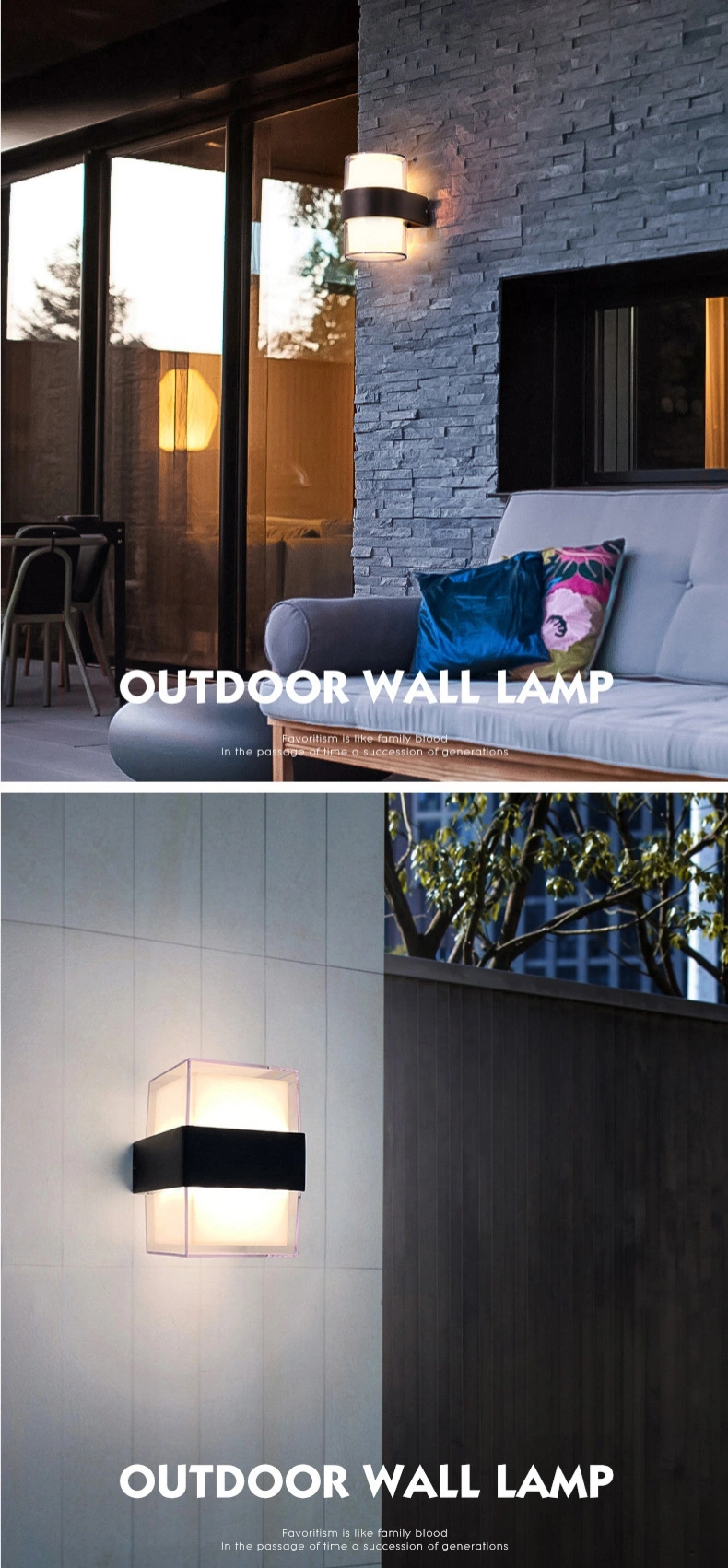 IP65 Villa Porch Garden LED Wall Lamp Outside Lighting Wall Mounted Light