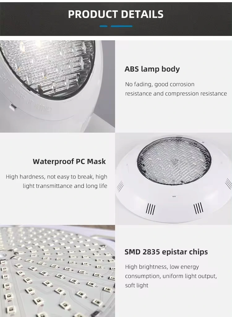 IP68 Waterproof 18W 12V Remote Control Underwater LED Swimming Pool Light