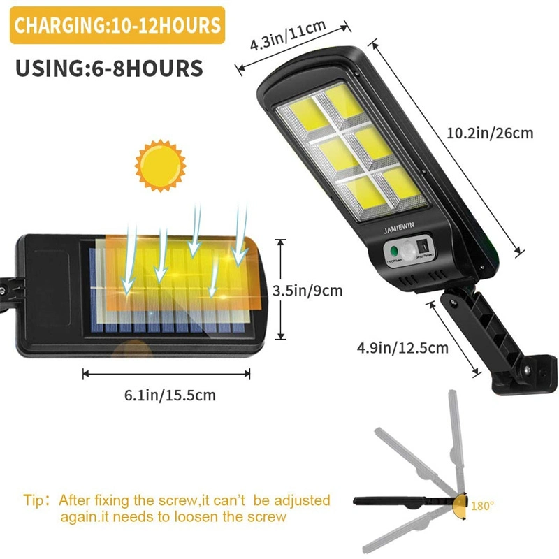 Solar Street Lights Outdoor Wireless Solar Security Wall Light Motion Sensor with 3 Lighting Modes for Front Door Garden Yard