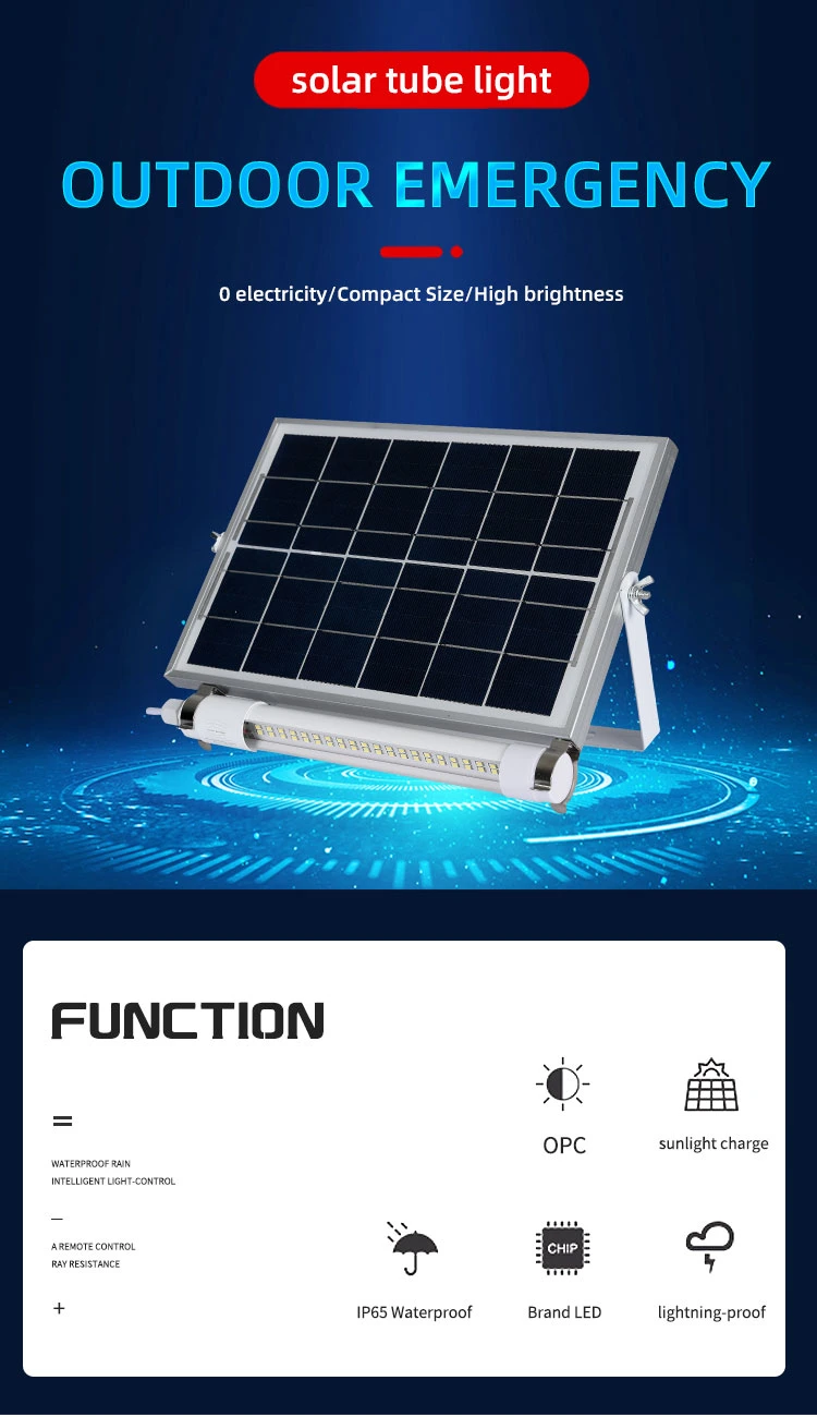 Wholesale Portable Outdoor Solar LED Tube Light for House