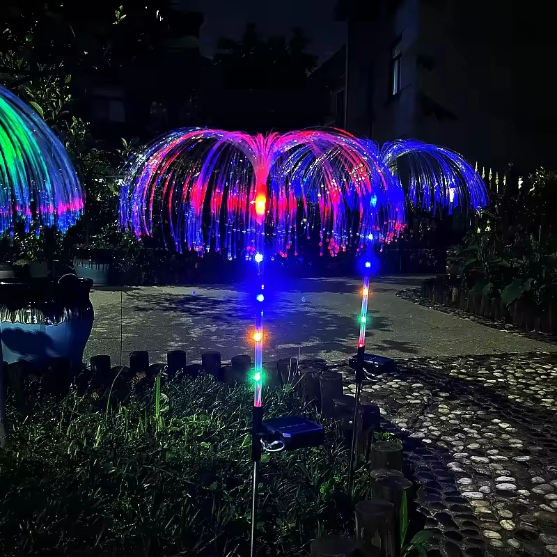 Waterproof Solar Multicolored Jellyfish Lights LED Patio Atmosphere Lights