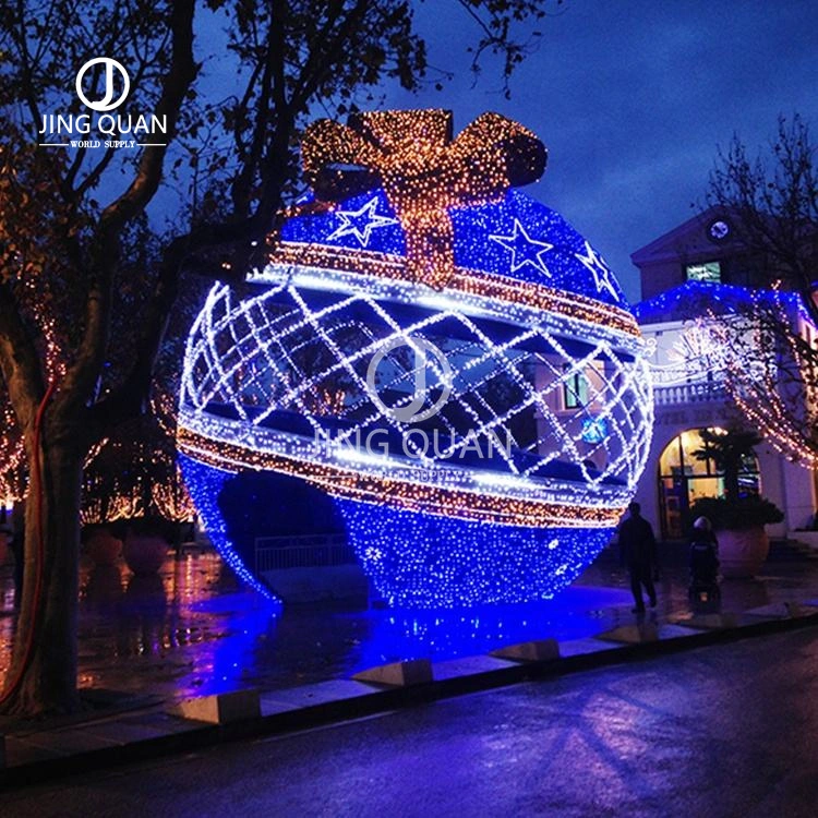 Motif LED Ball Lights Christmas Santa Giant Decorations Outdoor Outside Street Shopping Mall Park Garden Decorative Ornaments