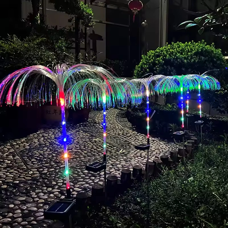 Waterproof Solar Multicolored Jellyfish Lights LED Patio Atmosphere Lights