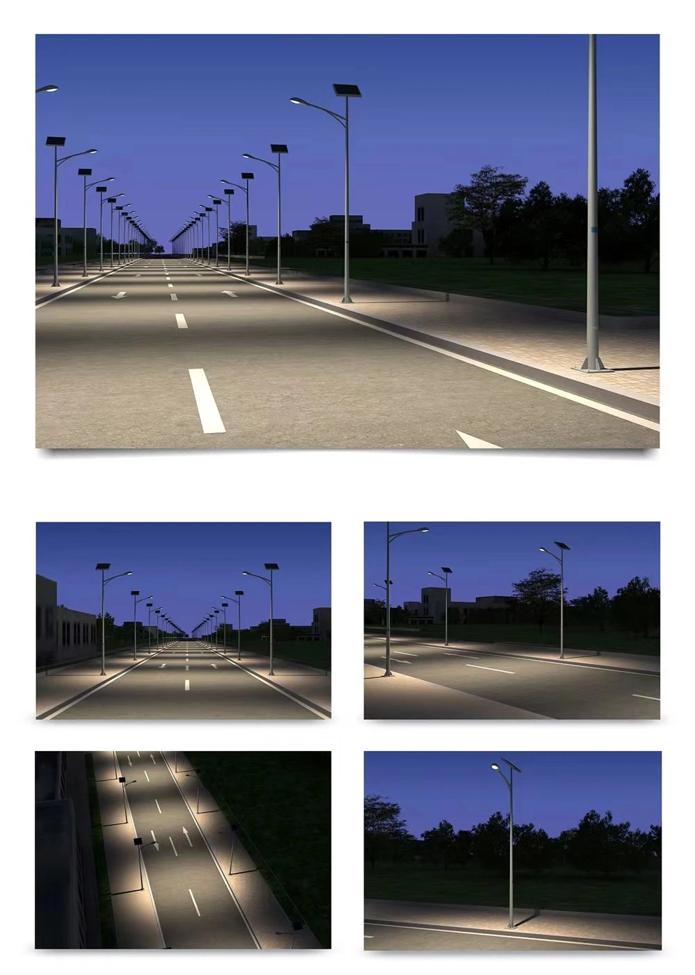 Backyard Street Lamps Security Flood Lighting Wall Lamp LED Solar Street Light