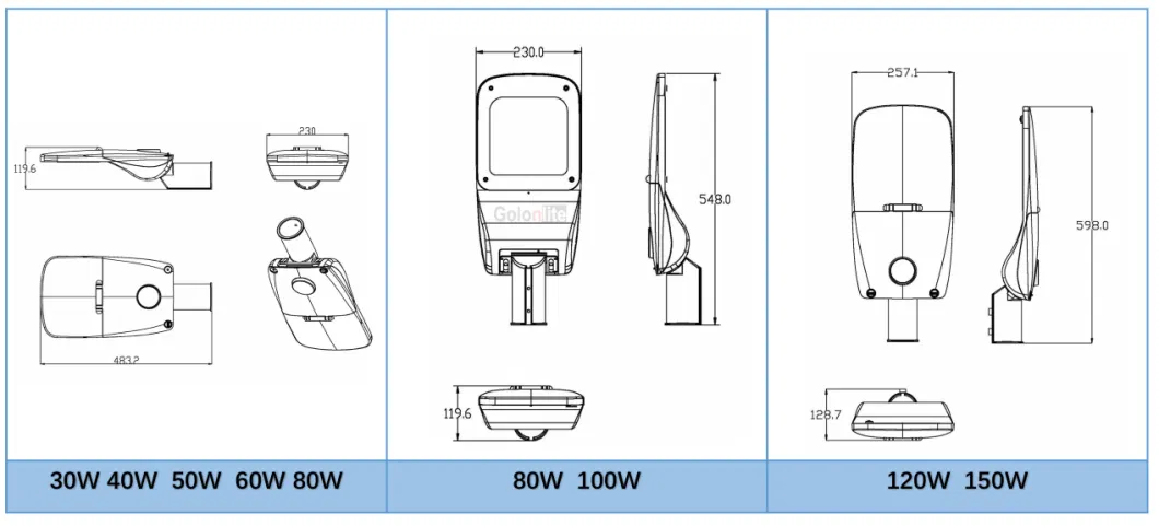 Outdoor Garden Street Roadway Path LED Post Light