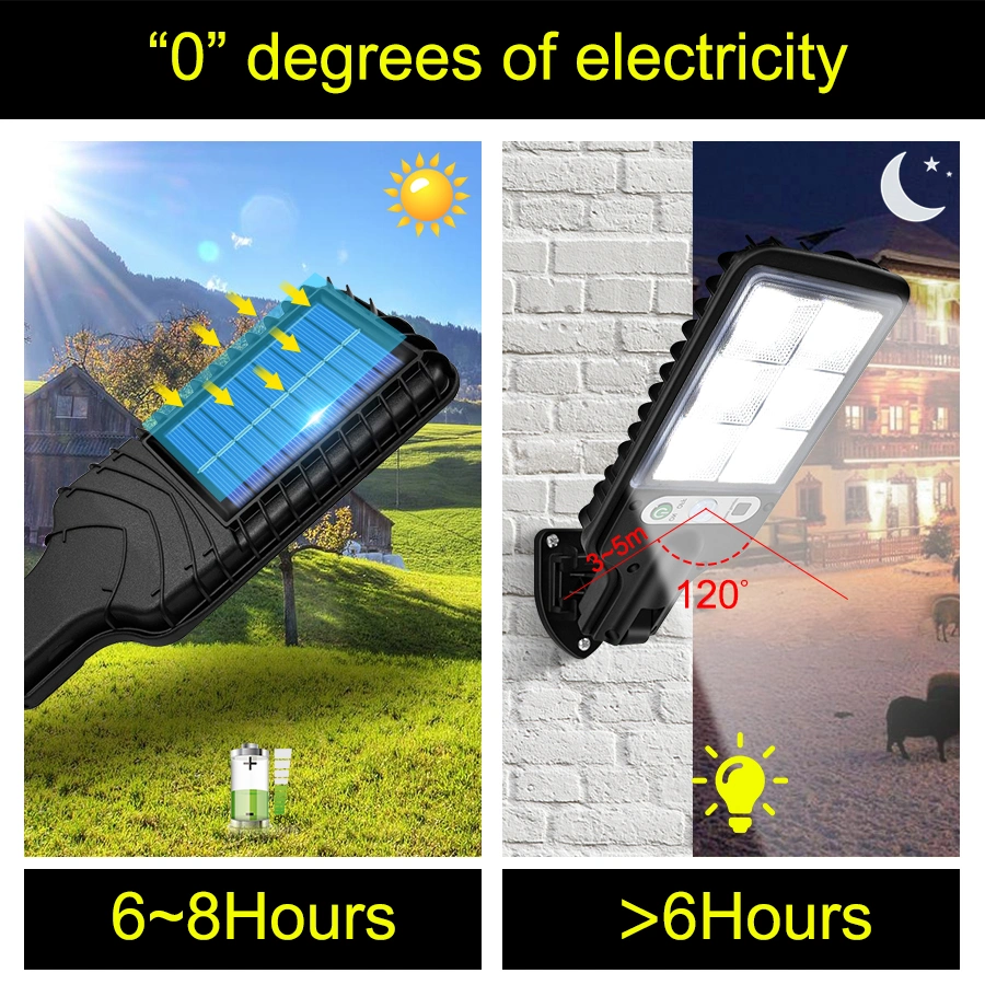 China Supplier IP65 Waterproof Outdoor Lamp Solar Panel Power Flood Road LED Garden Street Light