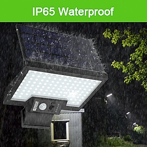 Jesled 108 LED Solar Motion Sensor Light IP65 Waterproof Outdoor Garden Solar Lighting Solar Streetlights with High Brightness