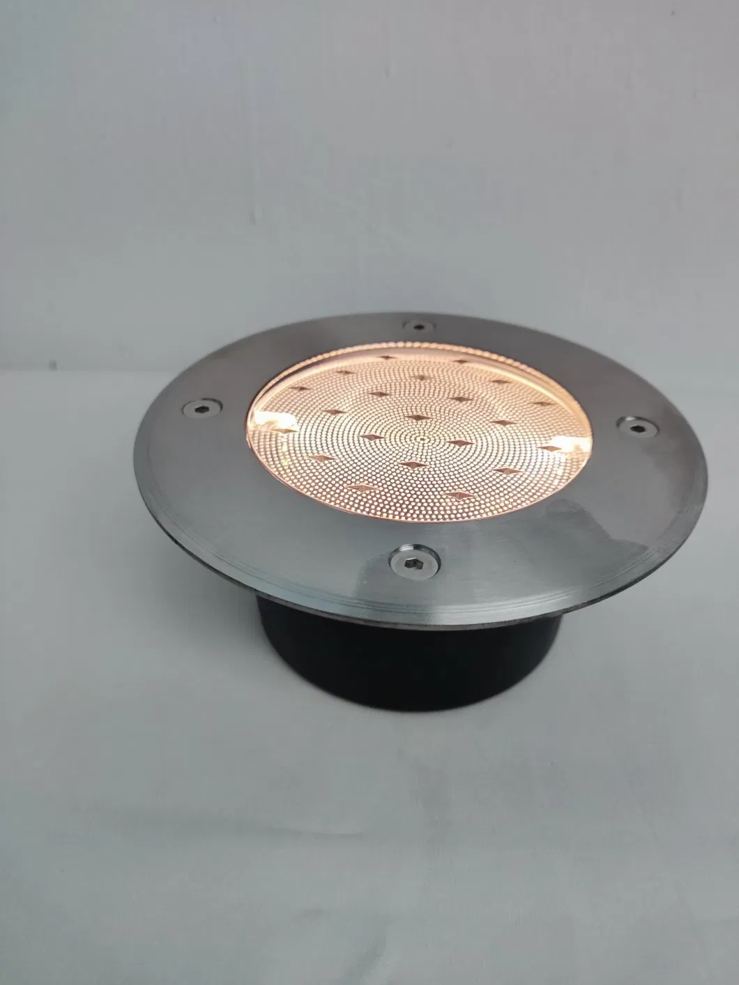 IP68 Waterproof 2 LED Solar Outdoor Buried Disk Light Ultra Bright Stainless Steel in-Ground Light Lawn Community Garden Lights