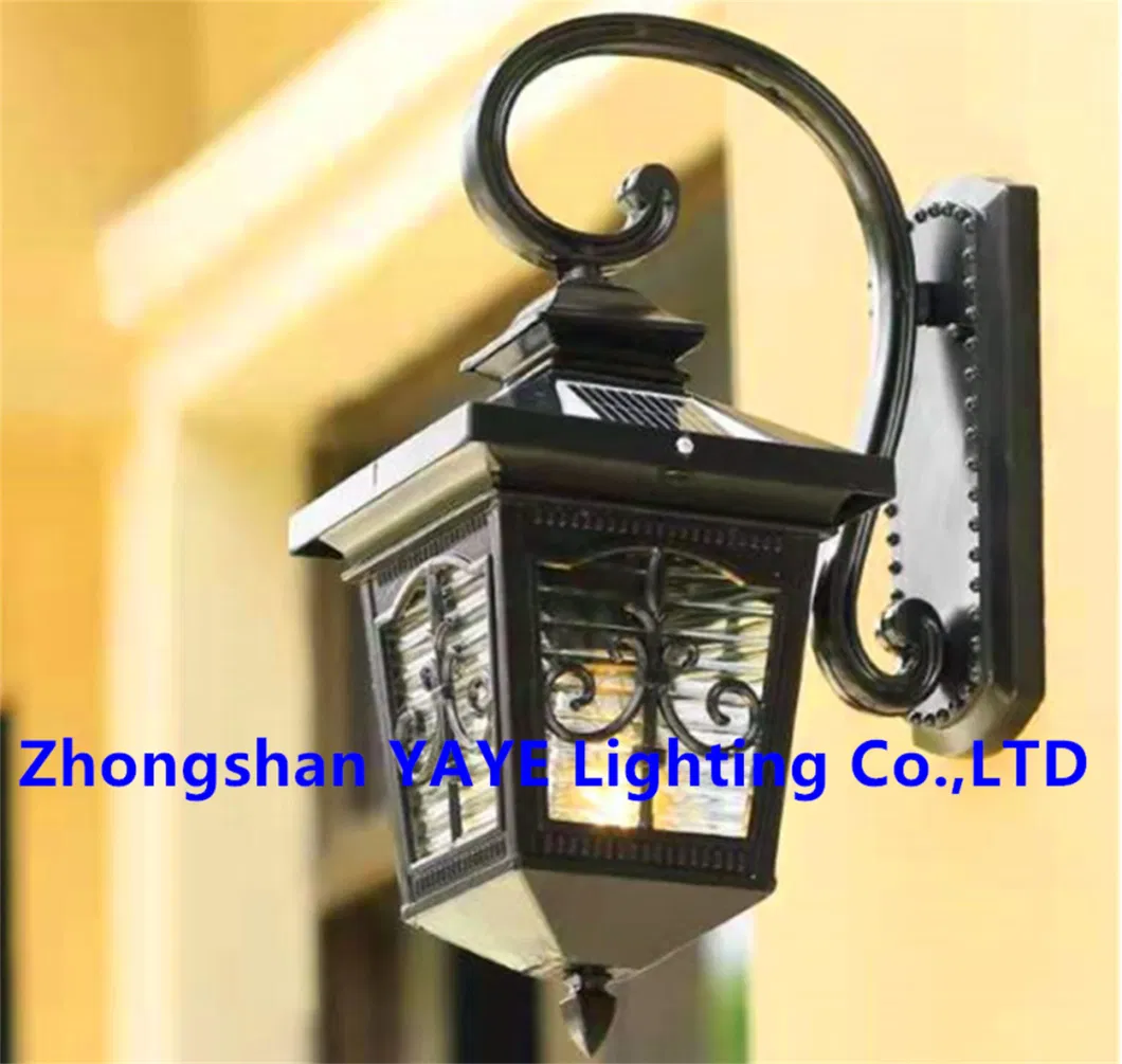 Yaye Hottest Sell LED Solar Outdoor Waterproof IP66 Wall/Garden/Path/Courtyard Lamp with 3 Years Warranty/200PCS Stock