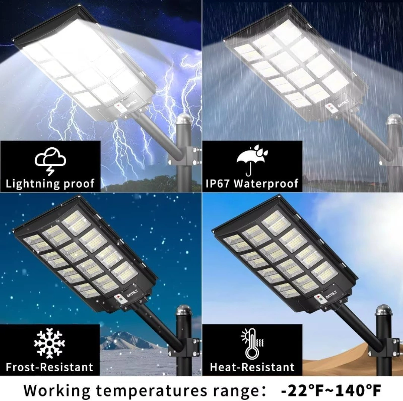 Hot Sale 500W 1500W 150W Solar Energy Wall Garden Road Outdoor Lighting Motion Sensor Flood Lamp Price All in One Best Lampara Battery LED Solar Street Light