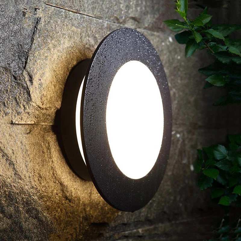 Wall Lamp Outdoor Waterproof LED Wall Light AC90-260V Aluminum Courtyard Garden Porch Modern Outdoor Wall Light (WH-HR-22)