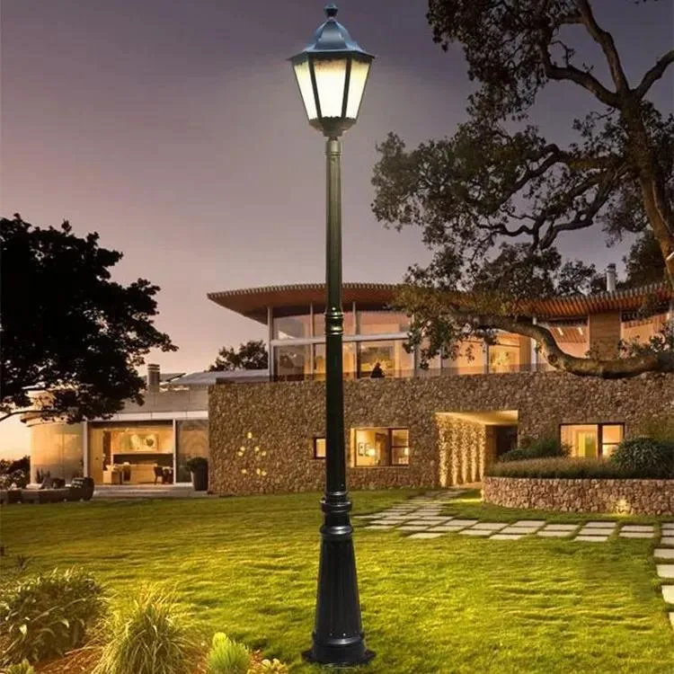 Garden LED Light Pole Top Light 30W-90W Lens Waterproof Fixture for Courtyard