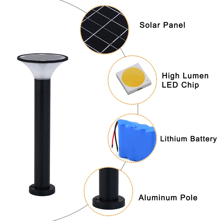 Outdoor Solar Garden Light with Bright LED Landscape Lighting