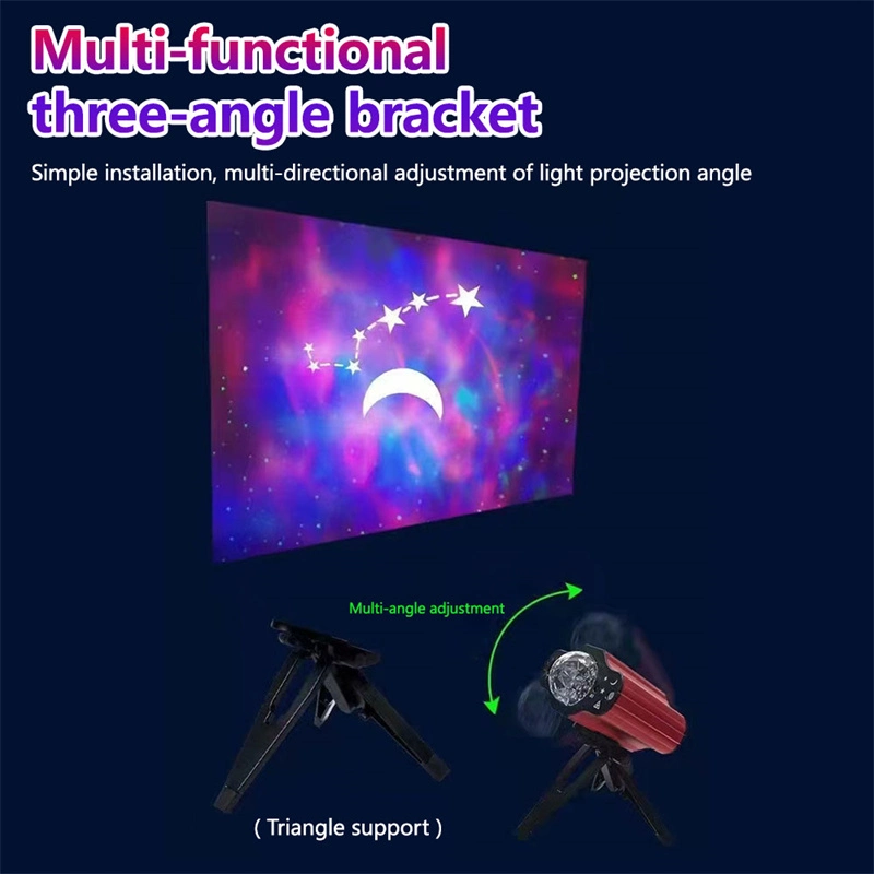 Starry Projector Night Light Projection Lamp Decorate Light with Remote LED Lights for Bedroom Decoration Birthday Gift Party