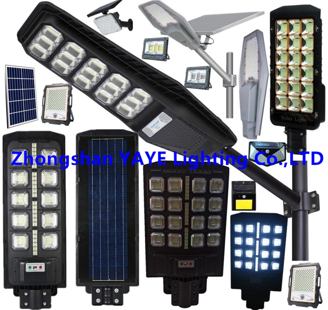 Yaye Solar Manufacturer Factory 2000W/1500W/1000W/800W500W/400W/300W/200W/100W LED Outdoor Street All in One Camera COB Wall Flood Garden Road Light Distributor