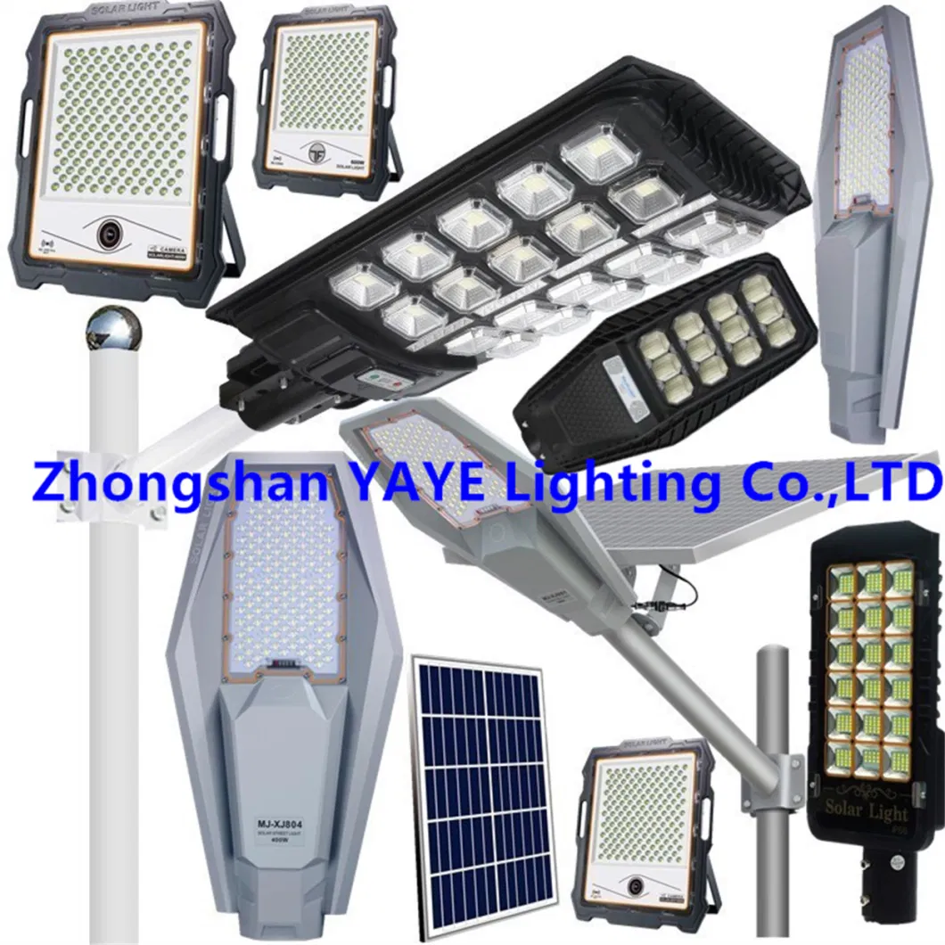 Yaye Solar Manufacturer Factory 2000W/1500W/1000W/800W500W/400W/300W/200W/100W LED Outdoor Street All in One Camera COB Wall Flood Garden Road Light Distributor