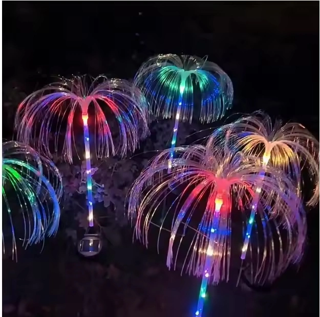 Waterproof Solar Multicolored Jellyfish Lights LED Patio Atmosphere Lights