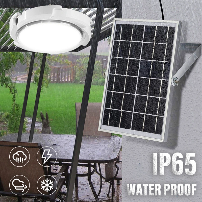 Home Indoor Waterproof Outdoor IP65 20W ABS Fixture Solar Ceiling Light for Outdoor Garden Yard