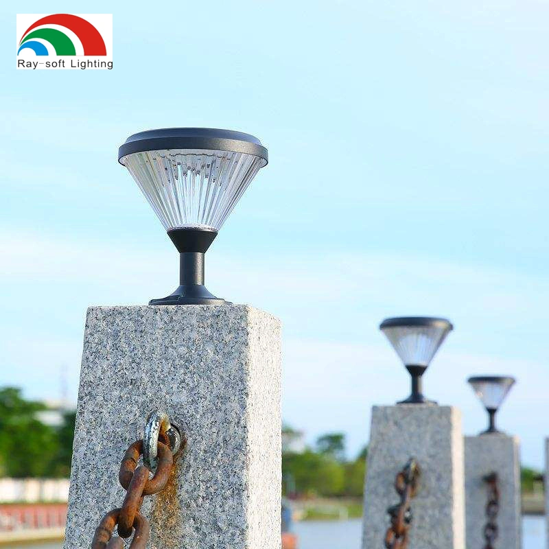 2023 High Quality IP65 Waterproof Cast Aluminum Garden Decorative Modern LED Solar Pillar Light