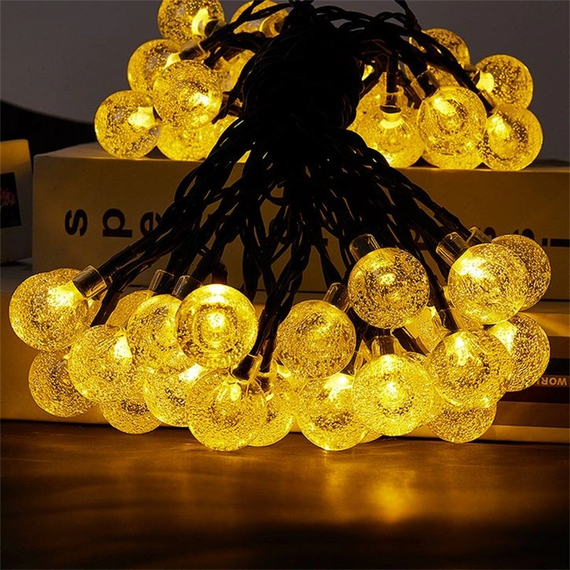 Solar Bubble Bulb String 30LED String Outdoor Waterproof Courtyard Lamp