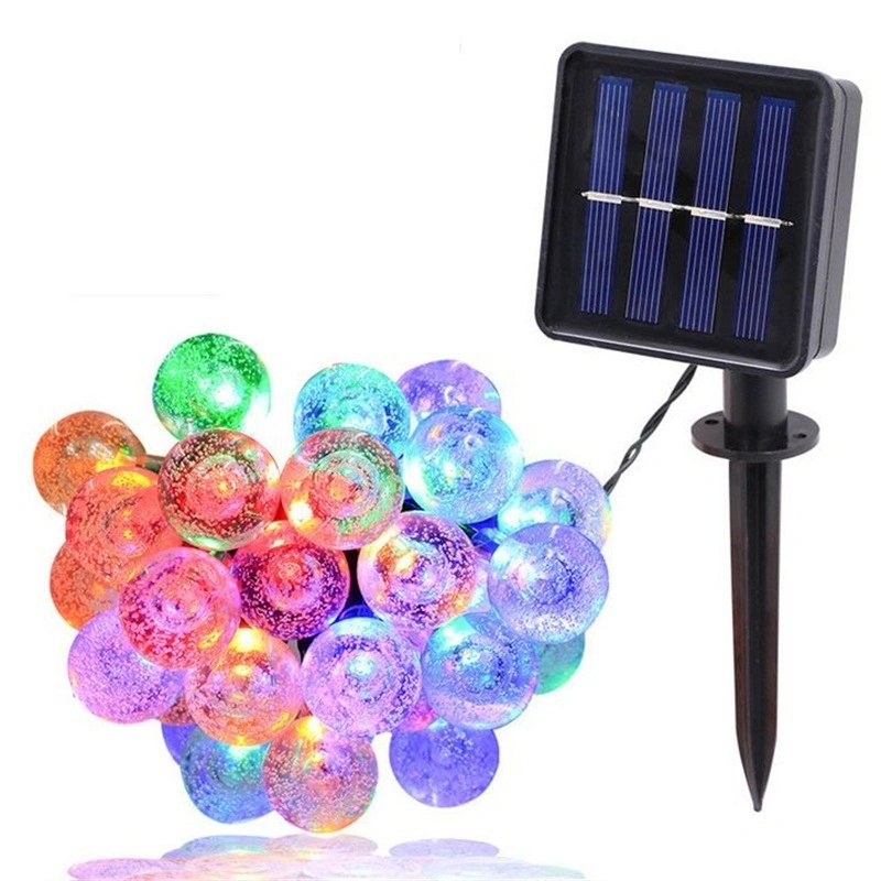 Solar Bubble Bulb String 30LED String Outdoor Waterproof Courtyard Lamp