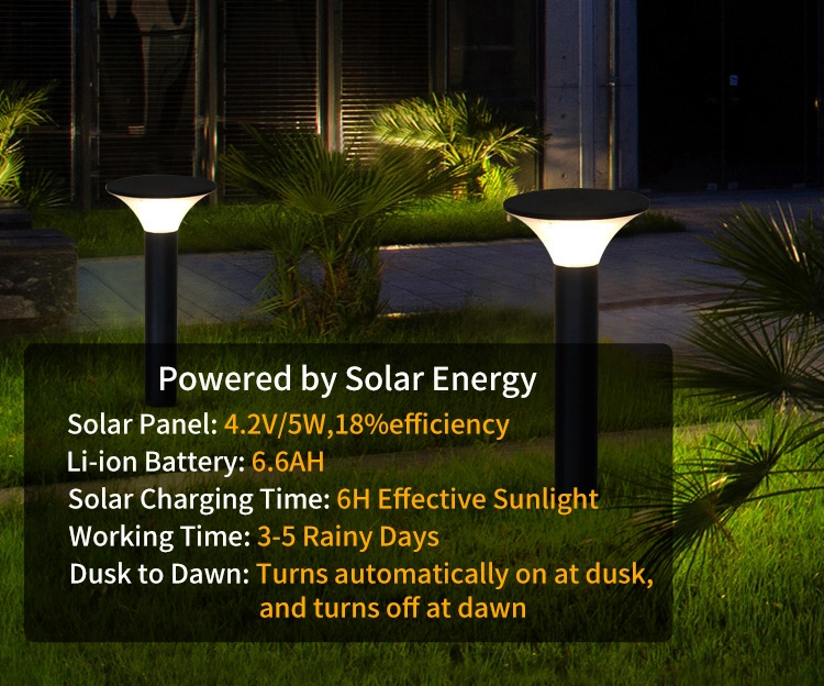 Outdoor Solar Garden Light with Bright LED Landscape Lighting