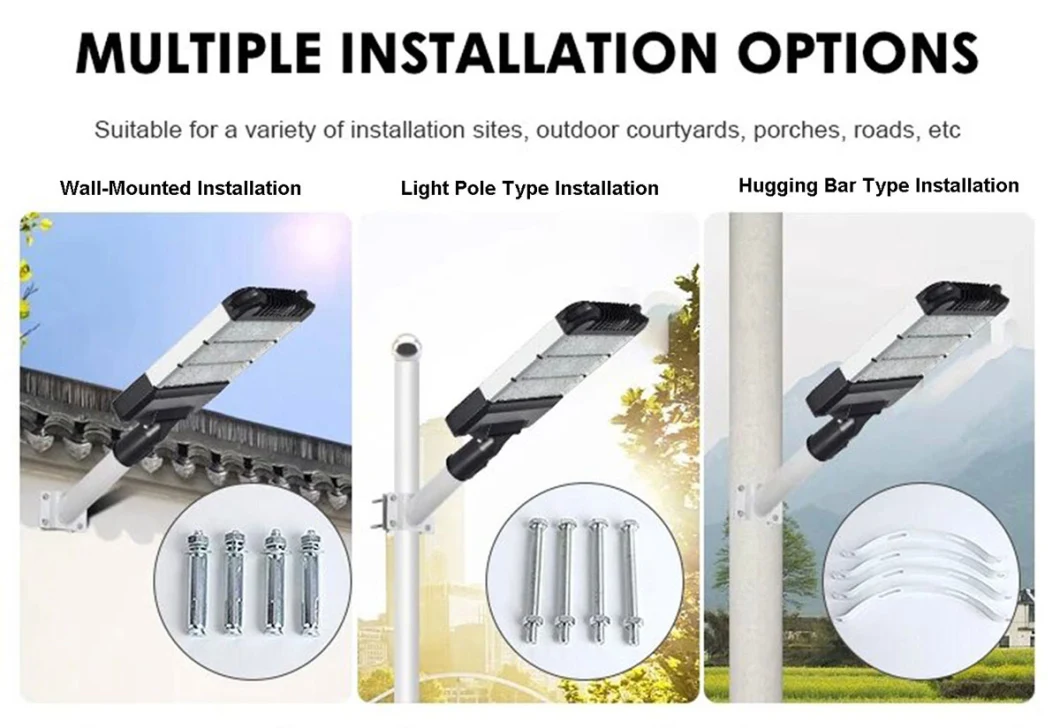 5000K Public Security Lighting Outdoor 100W LED Road Parking Lot Street Lights