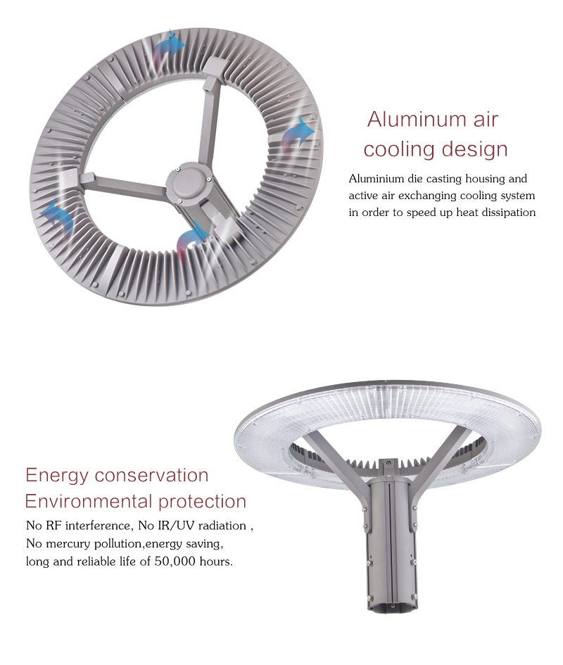 2021 Newest Design 100W High Brightness Aluminum LED Post Top Light Fixture