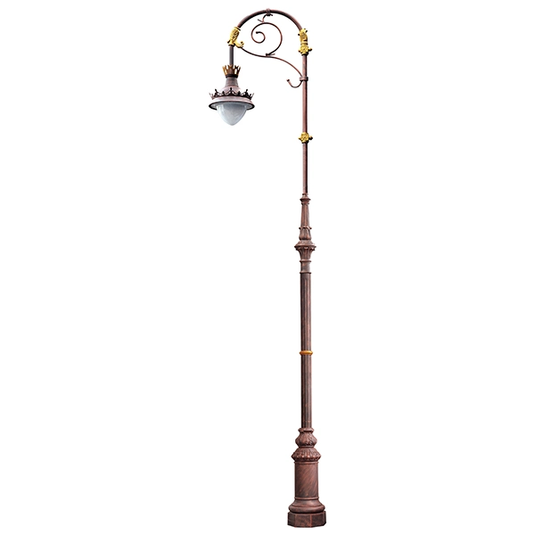 Community Street Lamp Post Courtyard Decorative Light Pole with Anti Rust Primer Coating