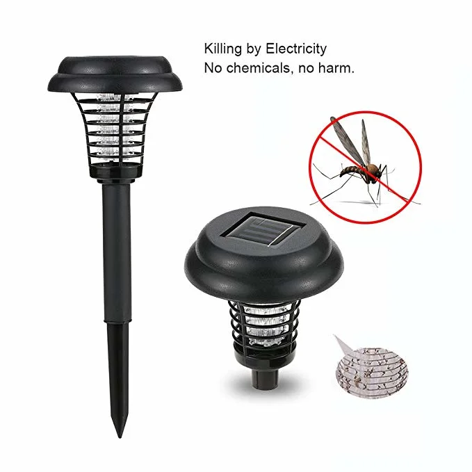 Mosquito Killer UV LED Light and Bug Zapper, Flying Insects Killer Moths Bug Killer Zapper, Moth Traps Backyard Solar Light