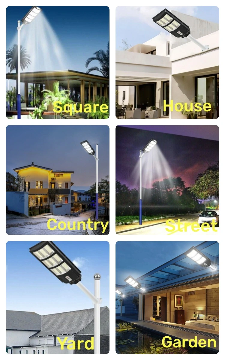 Luminarias Outdoor Lighting Automatic Solar Road Wall 50 Watt 300W Street Lamp Remote Control Waterproof All in One LED Solar Street Light for Home House