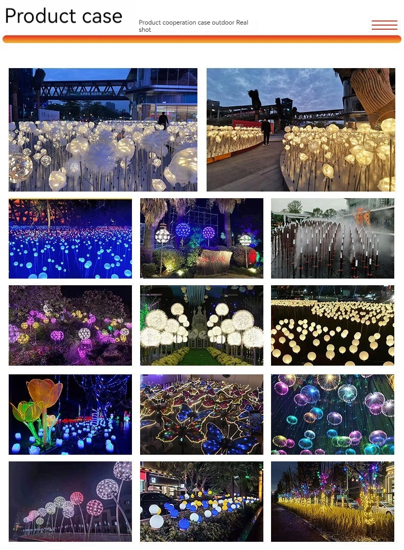 Garden Courtyard Decoration Outdoor Landscape Lighting LED Tulip Flower Lamp