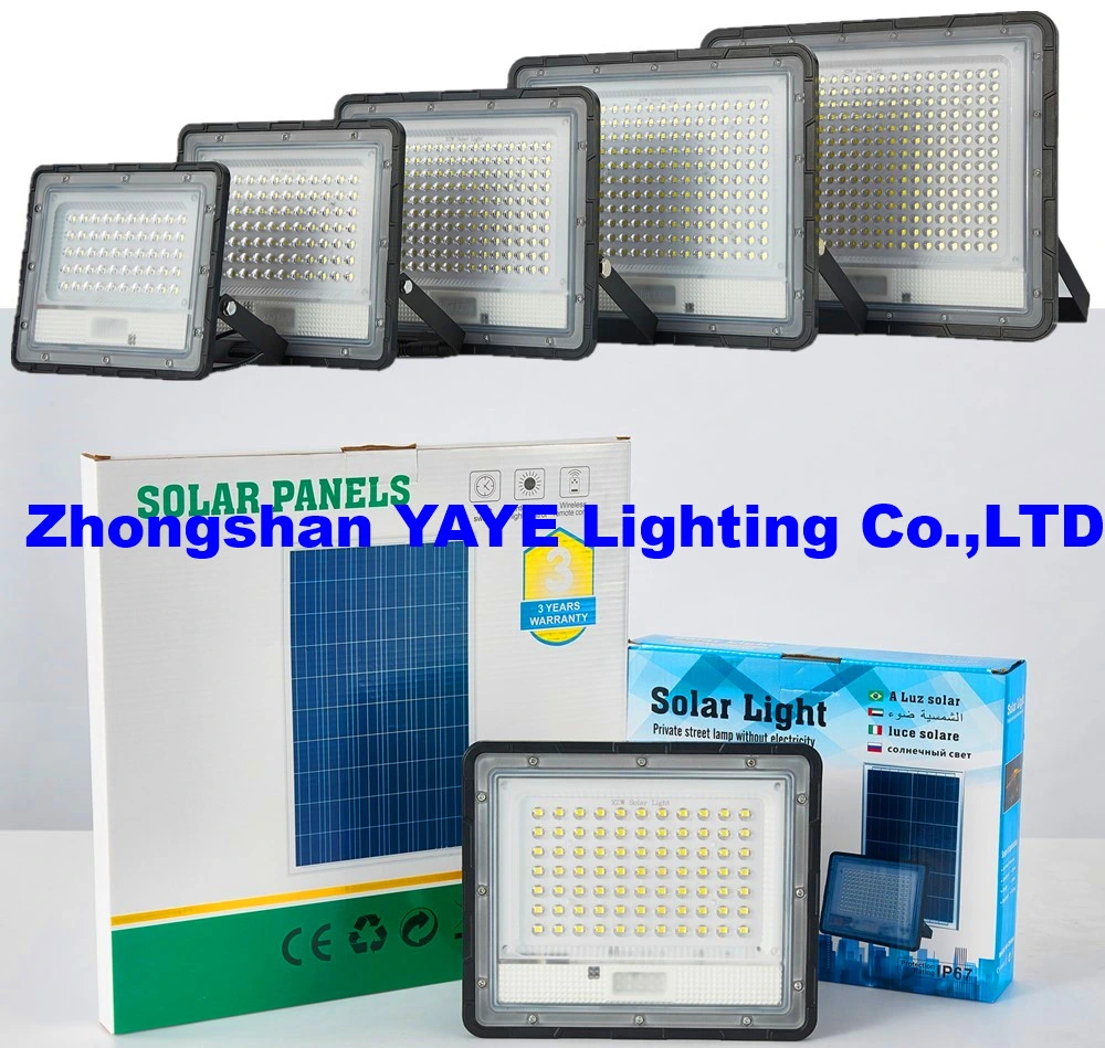 Yaye Solar Manufacturer Factory 2000W/1500W/1000W/800W500W/400W/300W/200W/100W LED Outdoor Street All in One Camera COB Wall Flood Garden Road Light Distributor