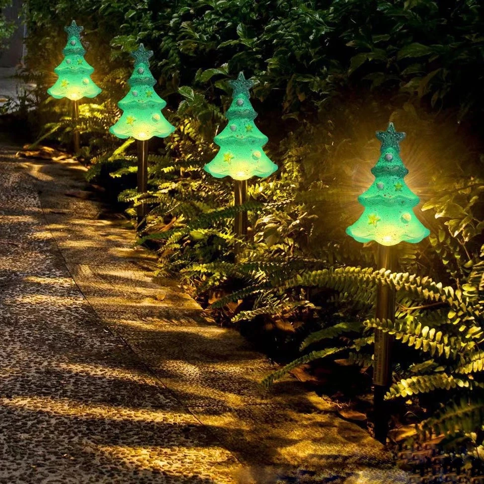 LED Landscape Ground Solar Lamp Outdoor 1 Drag 5 Solar Sunflower String LED Garden Path Lawn Light