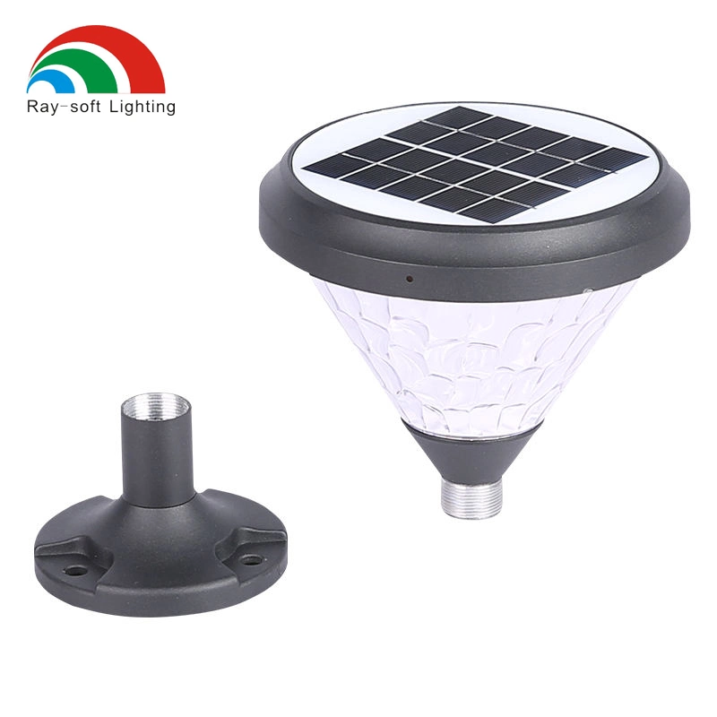 2024 Private Aluminum European Style IP65 Waterproof Outdoor Solar LED Yard Lawn Bollard Pillar LED Garden Light