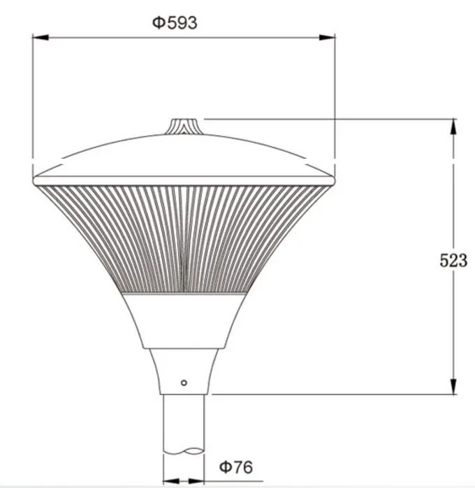 50W IP65 Post Top Bulbs LED Garden Light Wholesale ETL Dlc Outdoor Yard Light Outdoor Park Courtyard Roadway, Garden 3000-6000K