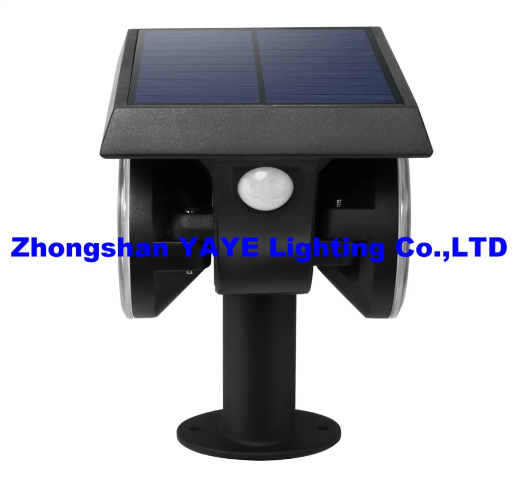 Yaye 2021 Hottest Sell Outdoor Waterproof IP65 Solar LED Garden Wall Light with Control Model: Light Control +Human Sensor + Slightly Bright