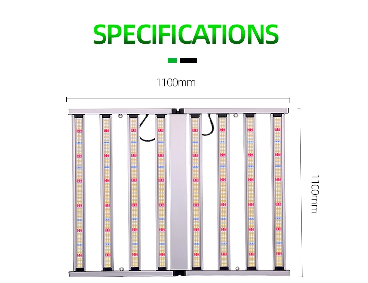 Indoor Garden Greenhouse IP65 Samsong Plant UV IR Plant Lamp Bar 800W Full Spectrum LED Grow Lights