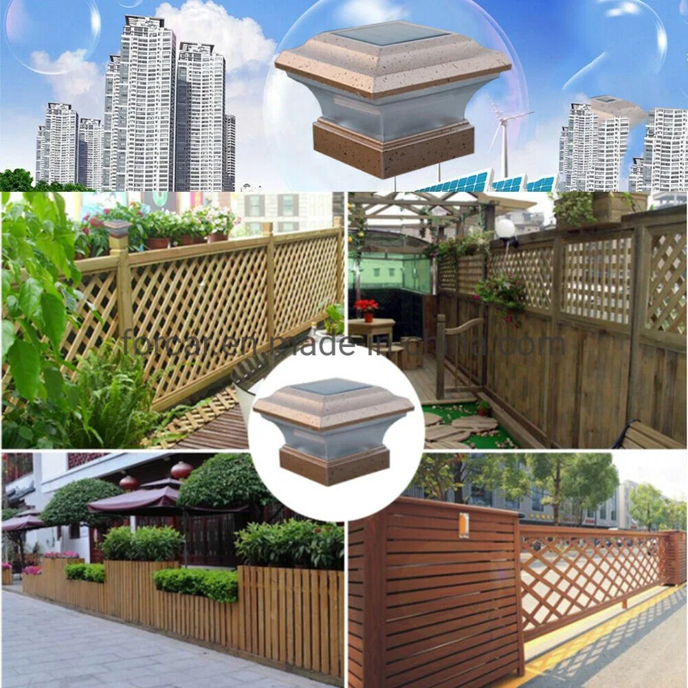 Wholesale Emergency Garden Decorative LED Lighting Solar Powered LED Garden Lamp Waterproof Outdoor Pillar LED Fence Garden Light