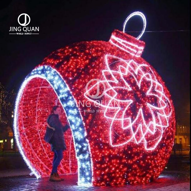 LED Arch Ball Lights China Factory Christmas Supply Giant Lighting Sculpture for Christmas Ornaments