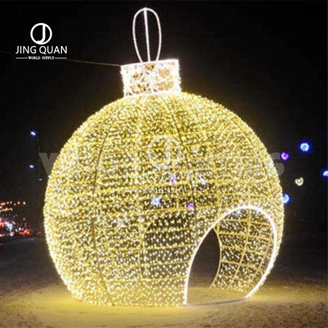 LED Arch Ball Lights China Factory Christmas Supply Giant Lighting Sculpture for Christmas Ornaments