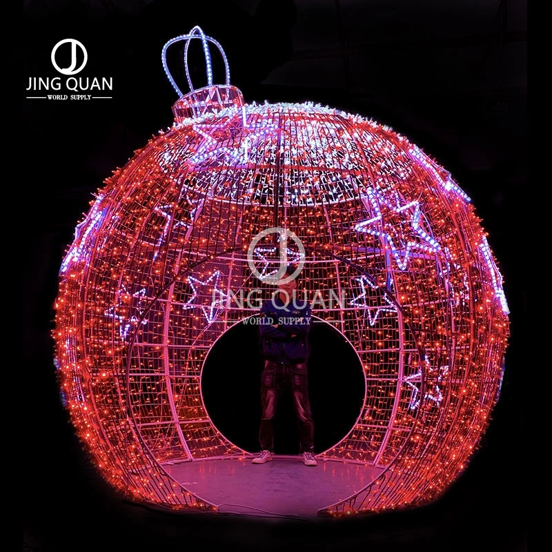 Christmas Party Landscaping Ornament LED Arch Ball Motif Lights Commercial Customized Lights Luxury Lighting Decoration